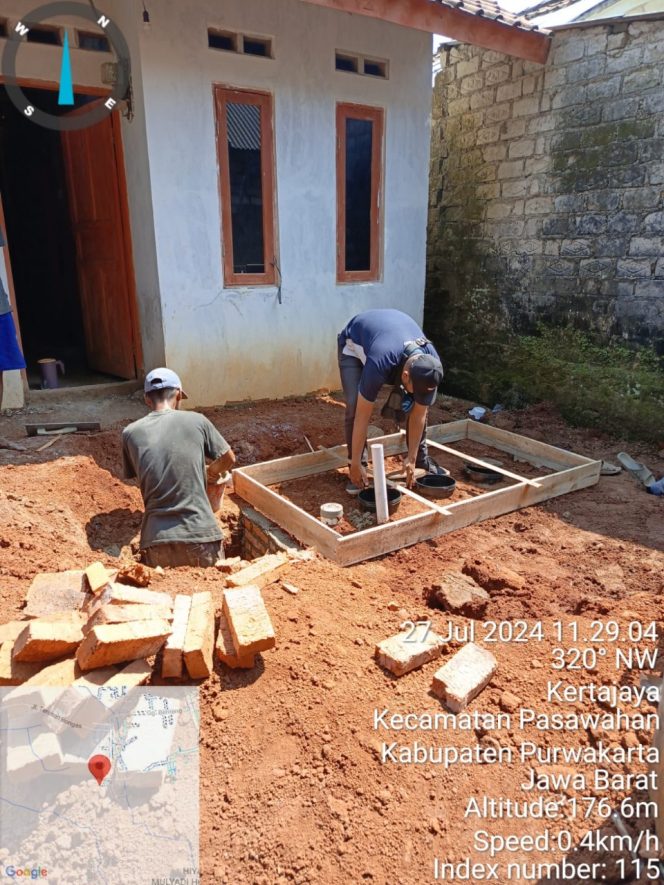 
					Pembangunan (SPALD – S) Di Desa Kertajaya Berjalan Sesuai Program Dan Ketentuan RAB.